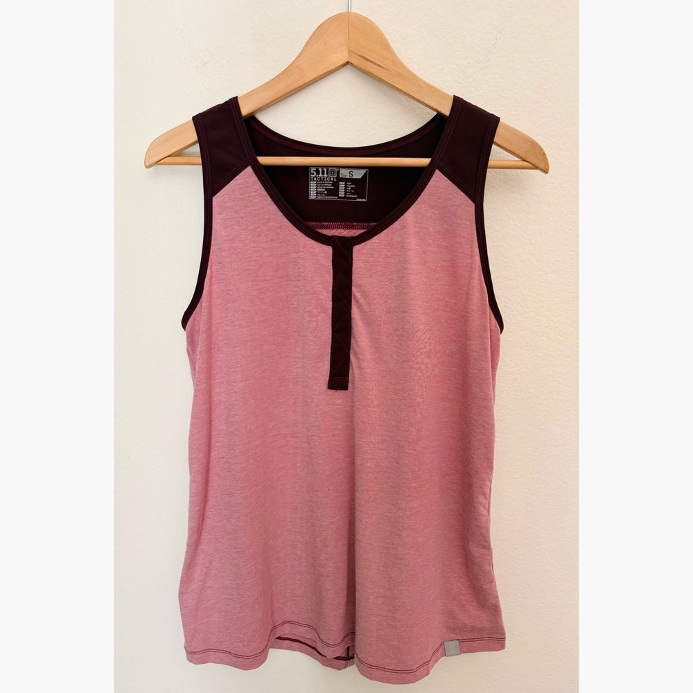 5.11 Tactical Pink and Maroon Tank Top - Picture 2 of 16